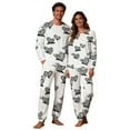 thumbnail image 6 of Lorytime Matching Valentine S Day Pajamas for Couples Heart Long Sleeve Crewneck Tops with Pockets and Pants Men Homewear, 6 of 8