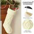 thumbnail image 3 of Ayieyill 6pcs Christmas Stockings Large Knitted Xmas Stockings 18 Inches Fireplace Hanging Stockings for Family Holiday Christmas Decoration, 3 of 8