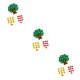 thumbnail image 5 of Tholdsy Tree Match Juguete de enseñanza digital Rompecabezas no tejido Juguete creativo Kindergarten Niños Juguete de matemáticas Type1 NO1, 5 of 6