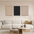 thumbnail image 3 of Large Neutral Minimalist Line Framed Canvas Wall Art Set,Brown Textured Wall Decor,Modern Abstract Boho Art Painting Painting for Living Room,Bedroom,Dining Room,Office -16"x24"x3, 3 of 6
