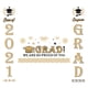 thumbnail image 1 of Xihbxyly Pancarta de Fiesta de Graduación, Diseño Grande de Tela, Fondo Festivo para Fotos, Poliéster Duradero, Decoración para Interiores y Exteriores, Graduación de Secundaria y Universidad, 180 X, 1 of 2