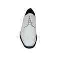 thumbnail image 4 of Men Santino Luciano Formal Dress Shoes Patent Leather Shiny Lace up C532 White, 4 of 6