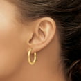 thumbnail image 3 of Primal Gold 14 Karat Yellow Gold Endless Tube Hoop Earrings, 3 of 4