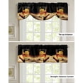 thumbnail image 6 of Tie Up Valance Curtain for Kitchen,Cigarettes Whiskies Alcoholic Cognac Rod Pocket Short Curtains Adjustable Tie-Up Shade Valances,Farm Wood Grain Window Treatment for Bathroom Living Room Bedroom, 6 of 8