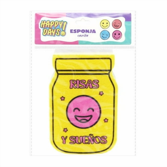 Esponja de Limpieza Prichos Happy Days! Color Amarillo 1 Pieza