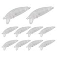 thumbnail image 2 of 10Pcs Fishing Lure Body 5cm 2.7G Unpainted Crankbait Vib Minnow Wobblers Hard Bait Blank Lures, 2 of 5