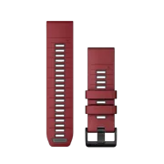 Garmin QuickFit 22 Watch Bands, Marsala/Graphite Silicone