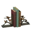 Pack of 4 Antique Style Bird, Twig and Leaf Decorative Cast Iron Bookends 5.75"