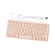 thumbnail image 3 of Teclado con cable USB de 78 teclas, pequeño, estable, cómodo y silencioso. Rosa, 3 of 9