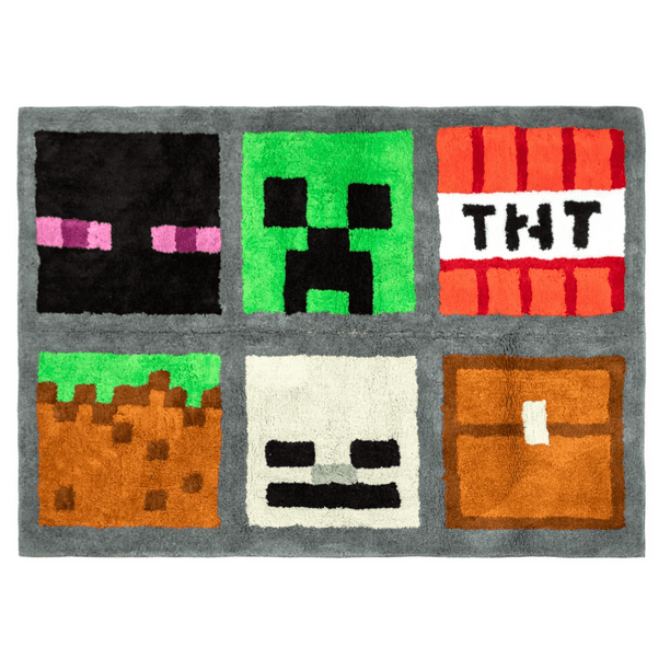 Minecraft Creeper Character Rug
