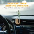 thumbnail image 5 of Car Vase Vent Clip, Mini Flower Car Vase Clip Wood Plant Holder Glass Tube Air Vent Decor Interior Accessories Decoration (Light Brown U), 5 of 6