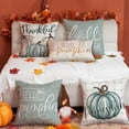 thumbnail image 5 of Fall Pillow Covers 18x18 inch Set of 4 Buffalo Plaid Fall Pumpkin Outdoor Throw Pillow Cover Autumn Thanksgiving Decoration for Home Couch Bed, 5 of 6