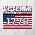 thumbnail image 2 of Veteran Paying The Bill T-Shirt | Patriotic American White Tee Gift, 2 of 5