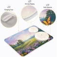 thumbnail image 4 of Dish Drying Mat Spring Landscape Flowers Absorbent Dry Mats for Dishes Draining Pad for Kitchen Countertop 18" x 24", 4 of 7