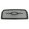 thumbnail image 2 of APS Compatible with Ford F-150 2015-2017 Without Front Camera Main Upper Stainless Steel Black Mesh Rivet Studs Front Grill Grille Insert FL6310K, 2 of 3