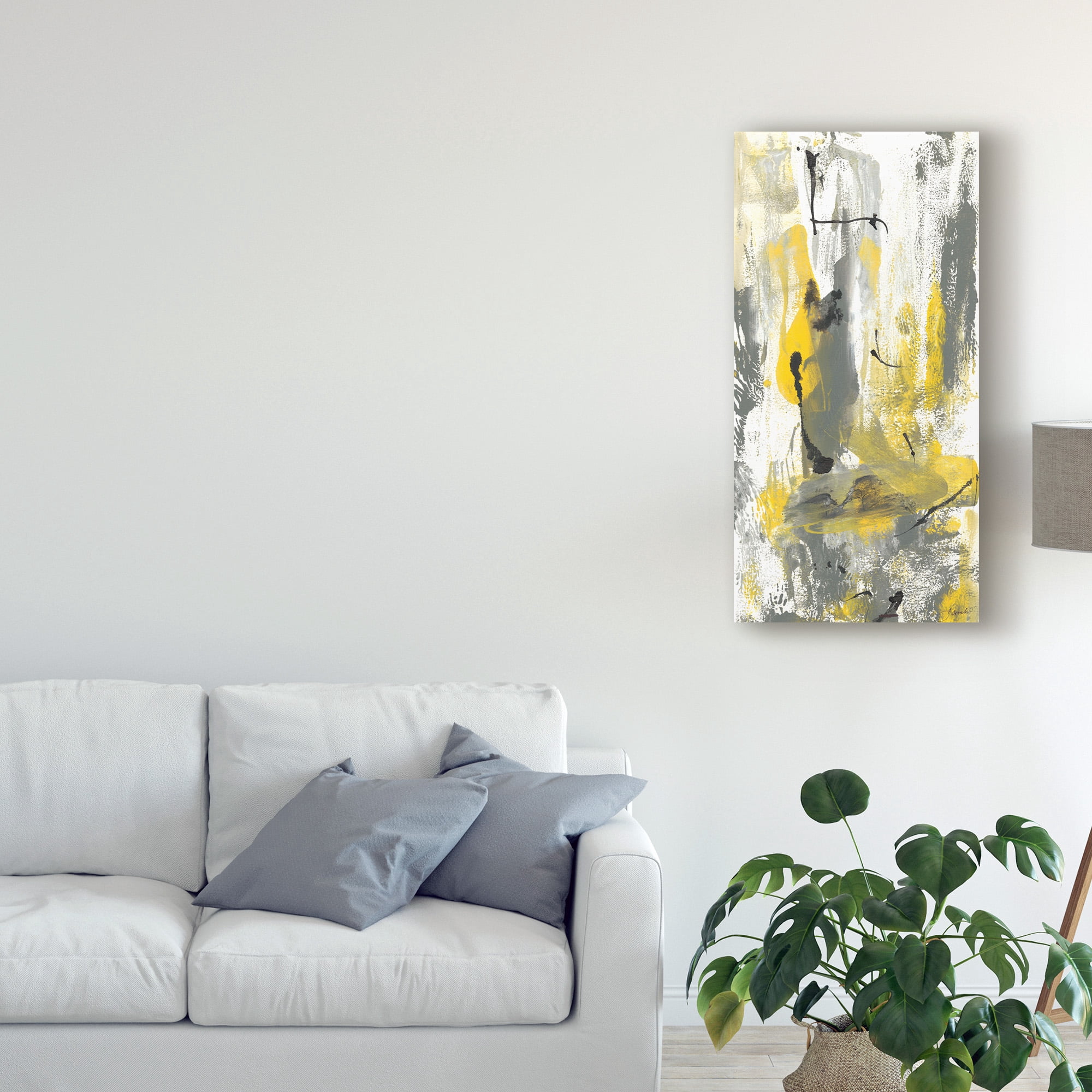 Trademark Fine Art 'Grey Movement I' Canvas Art by Joyce Combs