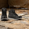 thumbnail image 3 of Jacata Moc Toe Work Boots for Men Soft Toe Leather Non Slip Boots (Black 7), 3 of 7