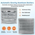 thumbnail image 2 of EuKer 24" Wall Mounted Fan, 3837 CFM/1400 RPM Heavy-Duty Ventilation Fan with Auto Aluminum Shutters for Attic, Garage, Silver, 2 of 7
