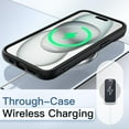 thumbnail image 6 of JETech Case for iPhone 15 6.1-Inch, Shockproof Phone Bumper Cover, Solid Color Matte TPU Frame, Anti-Scratch Clear Back (Black), 6 of 6