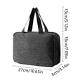 thumbnail image 3 of Japceit 4 Fold Toiletry Bag, Dry Wet Separation Hanging Organizer, Multi Color Portable Cosmetic Pouch, For Travel Toiletries Storage, 3 of 6