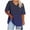 Navy, variant on Plus Size Summer Tops for Women Gradient Color V Neck T-Shirts Loose Fit 1X-5X Soft Casual Oversized Tshirts (3XL, Pink|Striped)