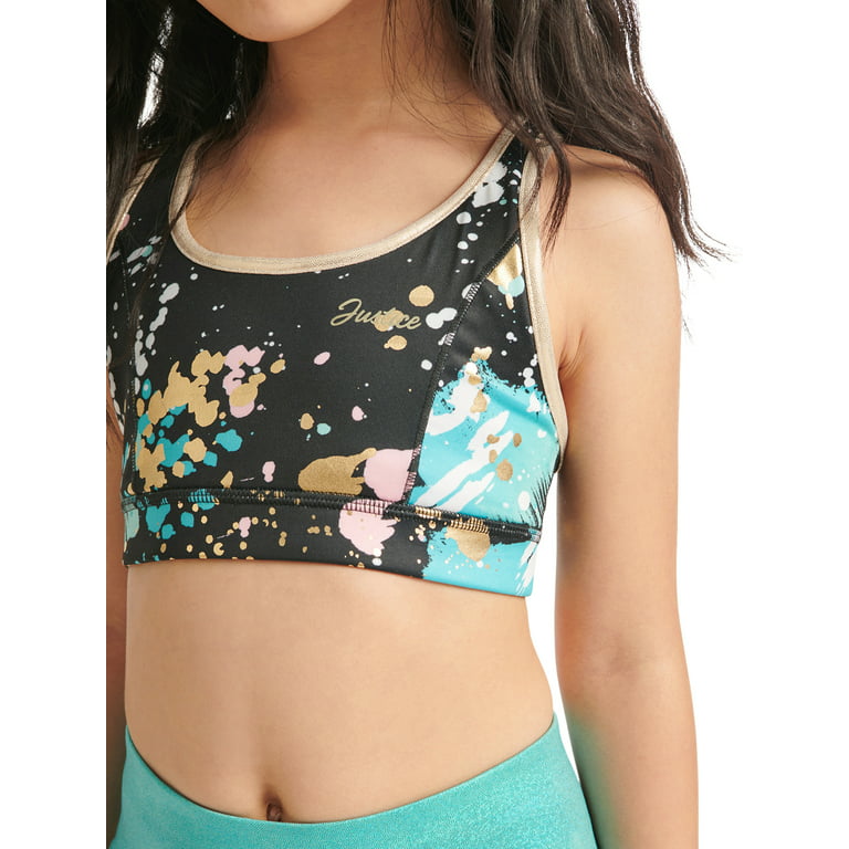 Justice Girls Reversible Sports Bra, Sizes S-XL 