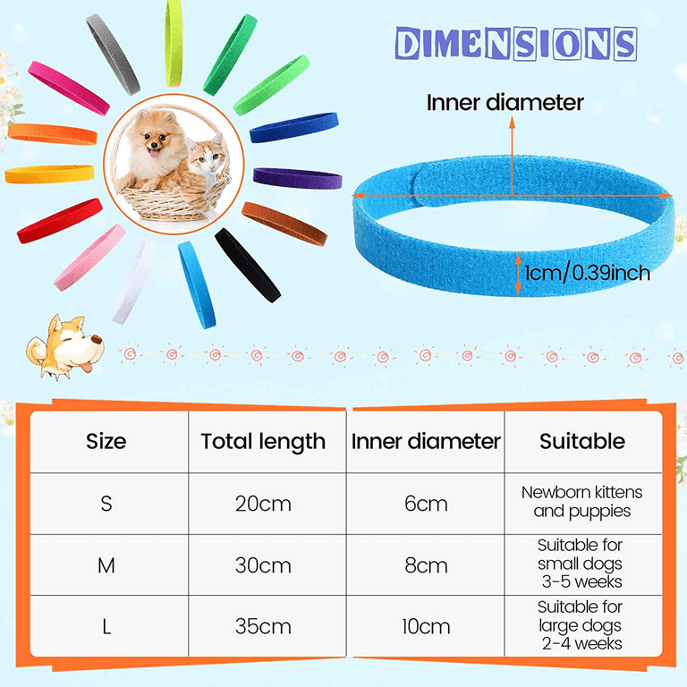 Newborn puppy on sale collars walmart