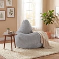 thumbnail image 2 of Giantex Bean Bag Chair, Accent Lazy Sofa, Comfy Floor Lounger for Living Room, Light Gray, 2 of 9