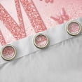 thumbnail image 4 of Manfei Letter Monogrammed Initial M Girl Black Out Curtains,Kawaii Bow Butterfly Curtains Pack of 2 (42x63 Each),Bling Crystal Pink Glitter Bedroom Curtains,Lightweight Room Decor, 4 of 6
