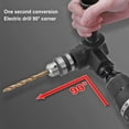 thumbnail image 4 of Right Angle Drill Attachment, 90 Degree Turn Strong Clamping Force Stable Professional Right Angle Bend Extension Accessory  for Narrow Space, 4 of 7