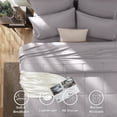 thumbnail image 3 of Flymme Light Grey Comforter Sets with Sheets 7 Pieces Bed in a Bag Full Size Bedding Sets Modern Soft Microfiber Bed Sets for All Season, 3 of 8