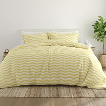 Noble Linens Yellow Arrow Pattern 2-Piece Duvet Cover Set, Twin/TwinXL