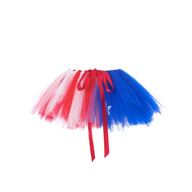 VISgogo Falda de tul para mujer, minifalda con dobladillo de hilo de varias capas de retazos de cintura elástica de color en contraste VISgogo moda