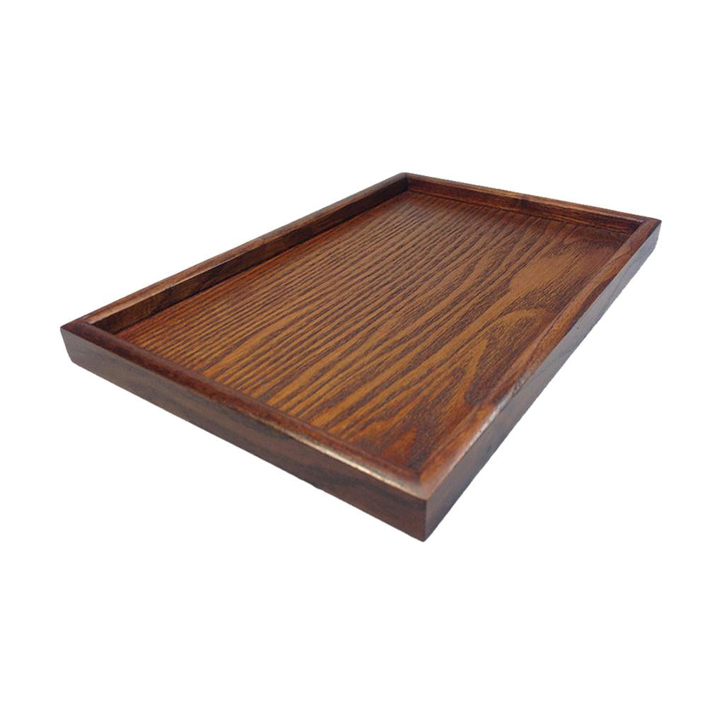 Details about   Rectangular Wooden Serving Platter Barbecue Snack Food Serving Trays 