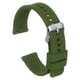 thumbnail image 1 of Correa de reloj de silicona Uxcell de 20 mm, correa de goma suave con hebilla de acero inoxidable chapada para hombres y mujeres, verde, 1 of 7