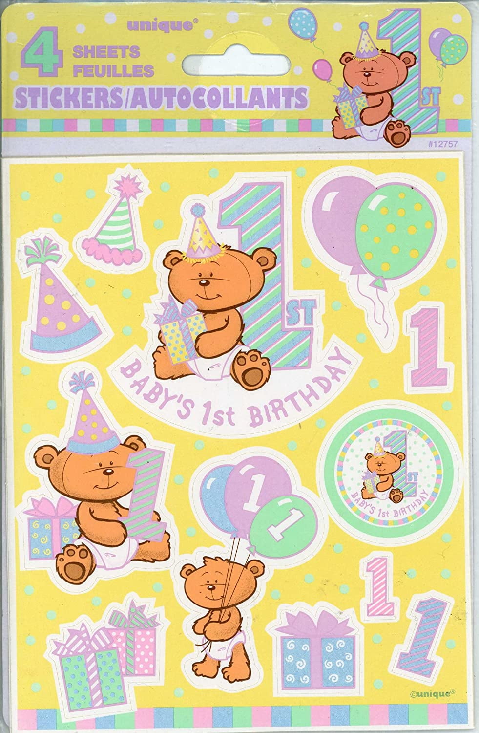 Baby's 1st Birthday Stickers