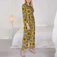 thumbnail image 3 of Pofeuu Sunflowers Print Womens Pajamas Set Long Sleeve Sleepwear Button Down Nightwear Soft Pj Lounge Sets Button Down Pajamas Women-Medium, 3 of 7