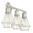 thumbnail image 5 of Trade Winds Williamsburg 3-Light Bathroom Vanity Light in Brushed Nickel, 5 of 5