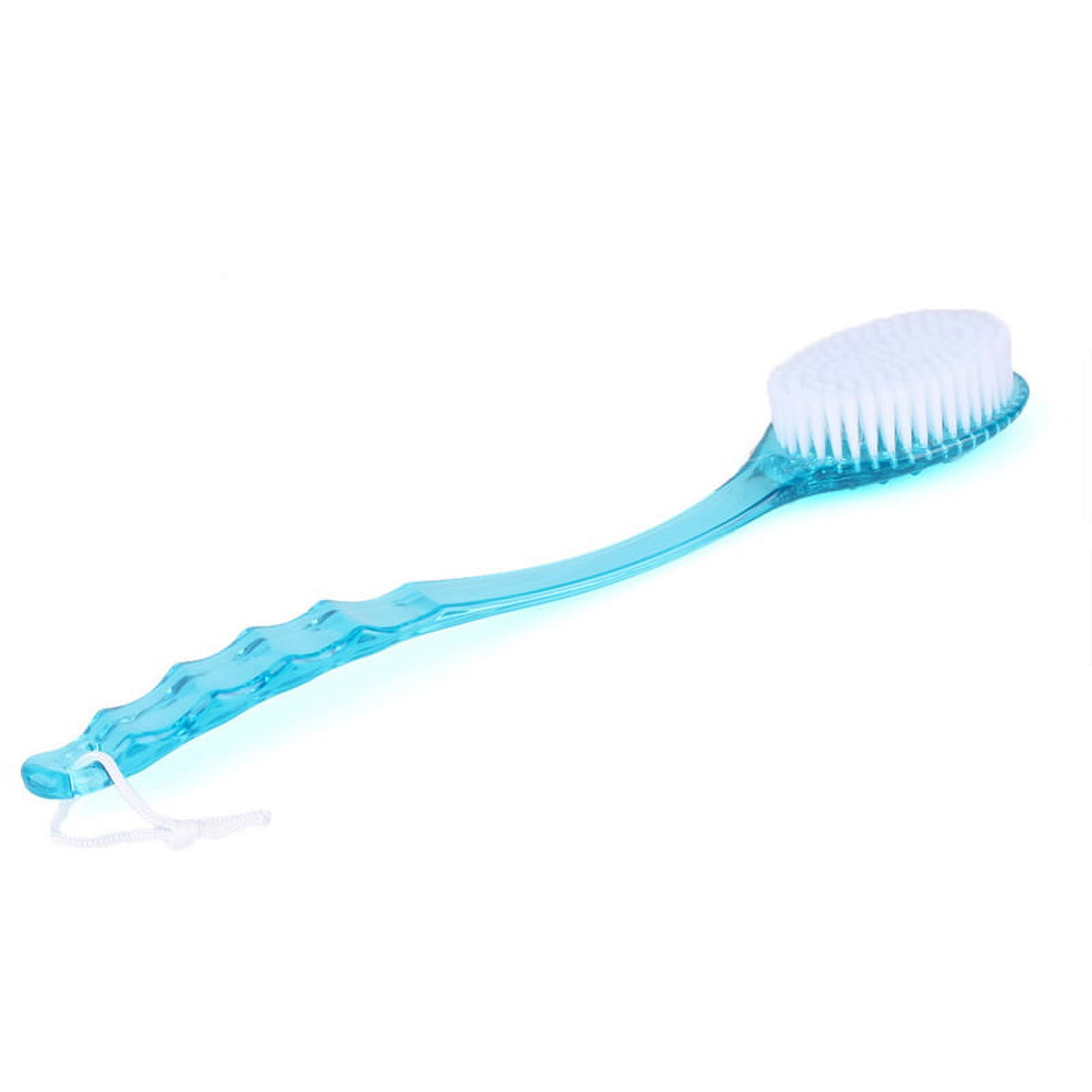 Bath Brush 18 Extra Long Handle: Exfoliating Brush, Natural Bristle Shower Brush by Rengora. Excellent for Skin Cleansing, Dry Brushing, Back SCR