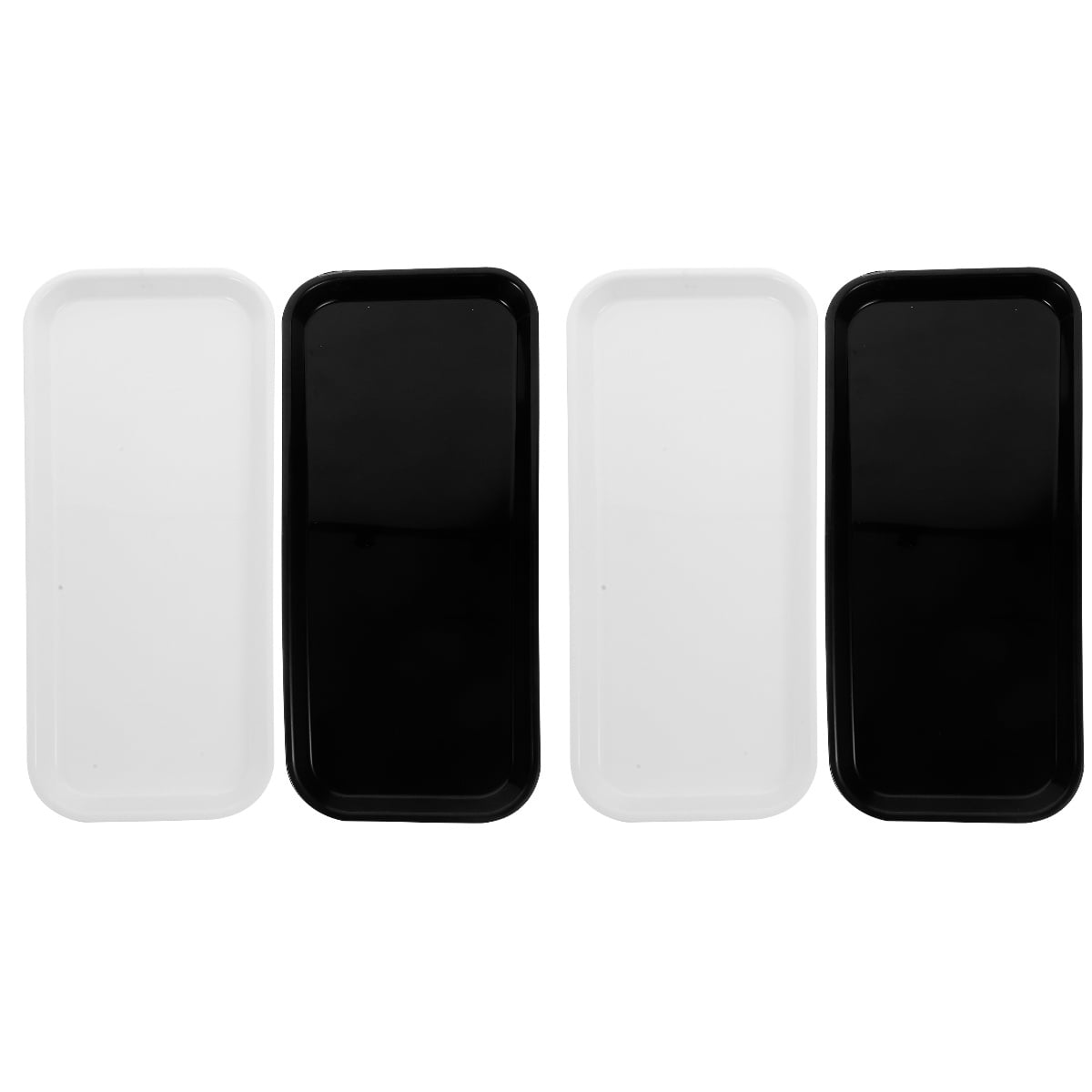 Bestonzon 4 pcs Rectangle Cake Storage Plates Cake Display Tray Cake