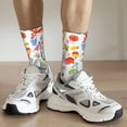 thumbnail image 6 of Bingfone Compression Socks for Women and Men Long Socks for Running Athletic Cycling Nurse- Hello Summer2, 6 of 6