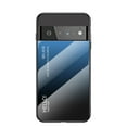 thumbnail image 1 of Elehold Gradient Glass Case for Google Pixel 7 6.3"  ,Hard Glass Cover and TPU Bumpers with Shockproof Anti-Fingerprint Anti-Scratch  Case for Google Pixel 7 Women Men, Blue, 1 of 10