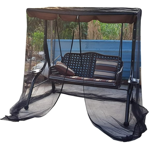 Mosquito Net 125 x 185cm Gazebo Screen House, Polyester Mesh with Zipper Opening