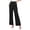 Black, variant on Women's High Waisted Wide Leg Dress Pants Business Casual Work Trousers with Front Flap Pockets Stretchy Elastic Back Waist Wrinkle Free for Office Daily Wear Black,2XL