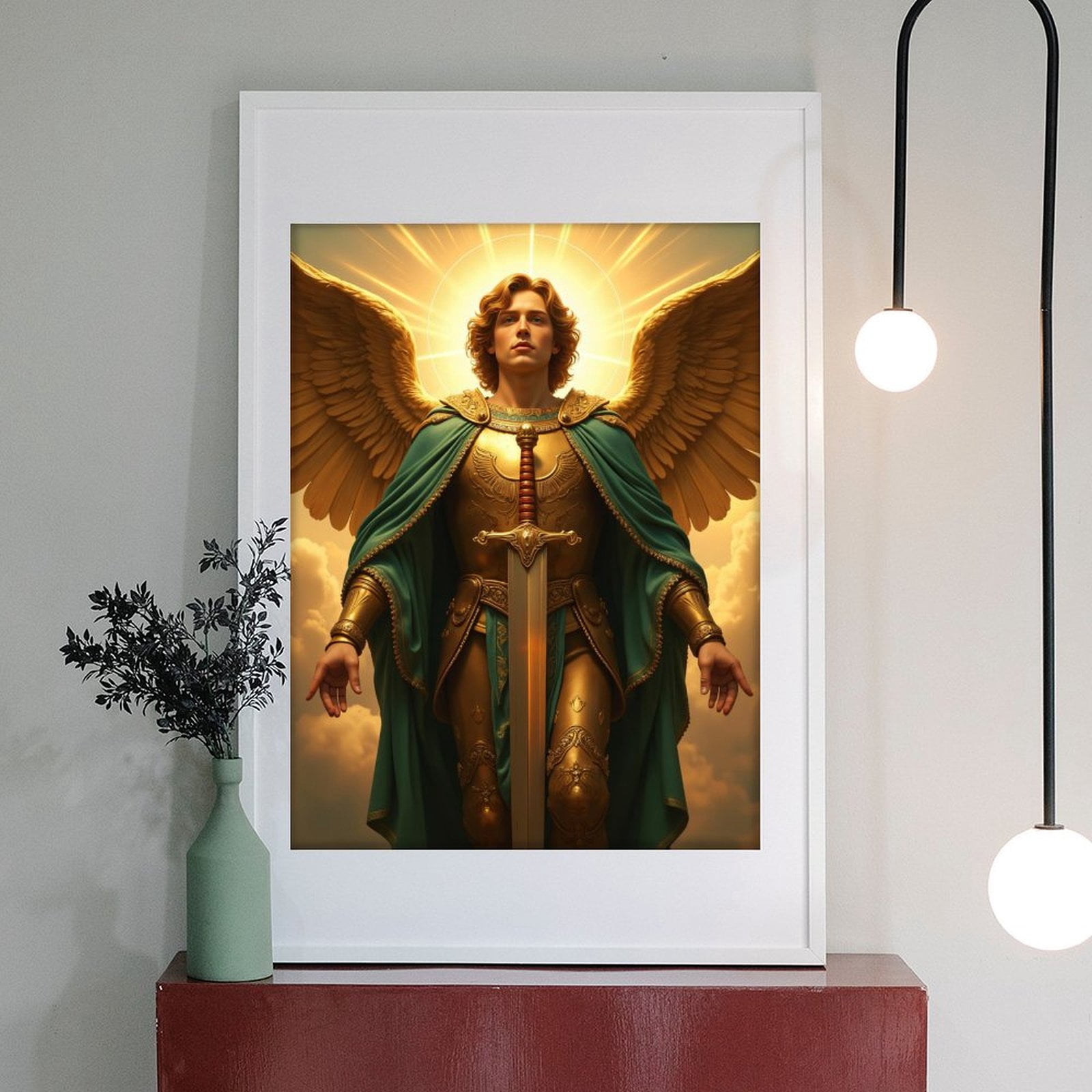 Diamond Art Kits for Adults - 5d Angel Golden Armor Radiant Wings Diamond Painting for Adults, Diamond Art for Adults Beginners, Diamond Painting Kits for Adults for Home Wall Decor