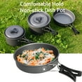 thumbnail image 1 of LJNYFDC Cookware Set Picnic Pot Set 1 Set Heat Resistant Rustproof No Odor Aluminum Alloy 1 2 People Outdoor Picnic Cookware Accessories, 1 of 6