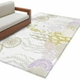 thumbnail image 2 of Ocean Coral Washable Area Rugs 3'x5', Green Shell Seahorse Starfish Abstract Texture Low Pile Throw Living Room Rug Non-Slip Sturdy Edge Binding Carpet for Indoor Entryway Bedside Kitchen, 2 of 9