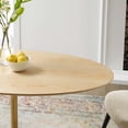 thumbnail image 6 of Modway Lippa 48" Oval Wood Dining Table in Gold Natural, 6 of 6