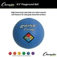 thumbnail image 3 of Champion Sports Rhino Playground Balls 8.5"D - Two Ply, Nylon Wound, BLUE, 3 of 6