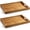 Acacia, variant on 17 Inch Acacia Wood Serving Tray with Handles - Large Wooden Tray, Breakfast in Bed, Dinner, Coffee Table - Decorative Rectangular Tray for Living Room Bedroom Entryway and Kitchen